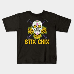 STIX CHIX YELLOW Kids T-Shirt